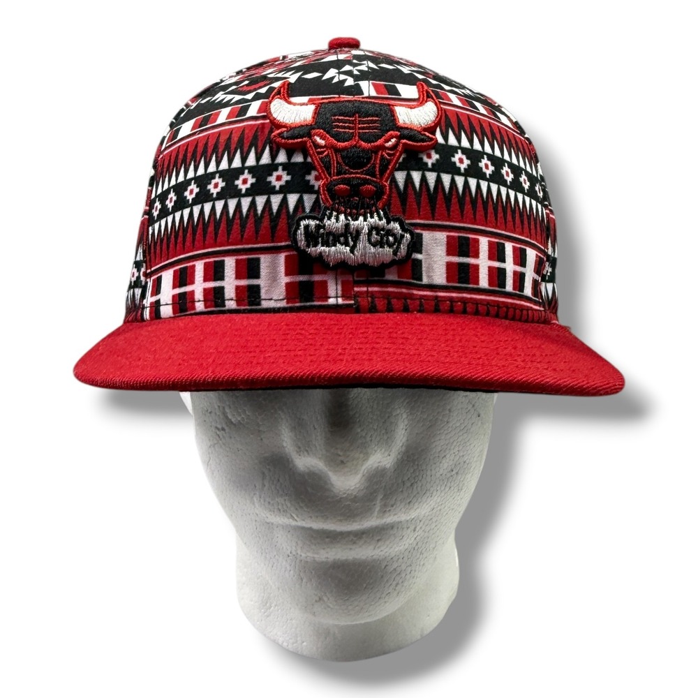 New Era 9FIFTY Chicago Bulls NBA Hardwood Classics Tribal Snapback Hat Red Black